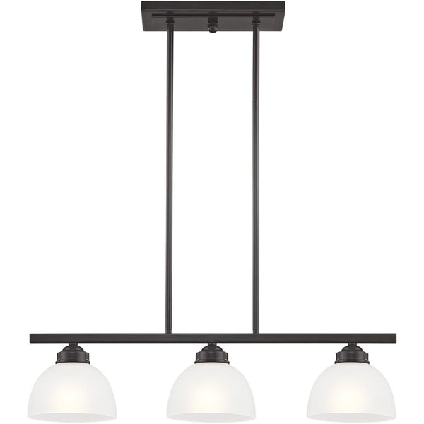 HomeRoots Three Light Dimmable Chandelier – Modern Cylinder Shades for Stylish Illumination in Any Room 687335