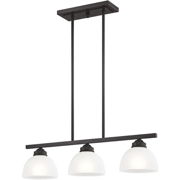 HomeRoots Three Light Dimmable Chandelier – Modern Cylinder Shades for Stylish Illumination in Any Room 687335