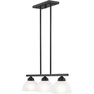HomeRoots Three Light Dimmable Chandelier – Modern Cylinder Shades for Stylish Illumination in Any Room 687335