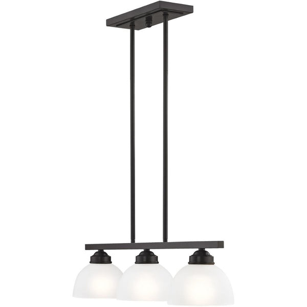 HomeRoots Three Light Dimmable Chandelier – Modern Cylinder Shades for Stylish Illumination in Any Room 687335