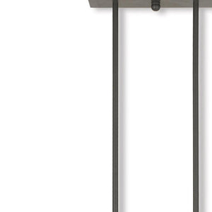 HomeRoots Three Light Dimmable Chandelier – Modern Cylinder Shades for Stylish Illumination in Any Room 687335