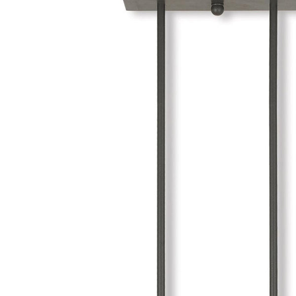 HomeRoots Three Light Dimmable Chandelier – Modern Cylinder Shades for Stylish Illumination in Any Room 687335