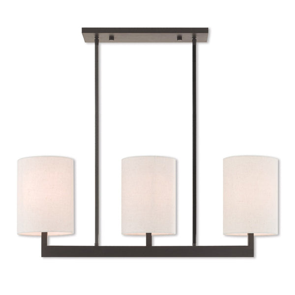 HomeRoots Bronze Three-Light Dimmable Chandelier with Adjustable Shades for Modern Elegance and Style 687342