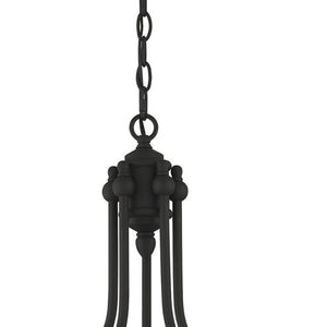 HomeRoots Black Five-Light Metal Dimmable Chandelier - Modern Design with Adjustable Illumination for Any Space 687347
