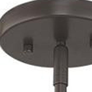 HomeRoots Four Light Dimmable Chandelier - Modern Steel Fixture with Cylindrical Shades for Stylish Illumination 687350