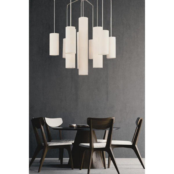 HomeRoots Multi Light Dimmable Chandelier – Modern Cylindrical Design for Stylish Illumination in Any Room 687352