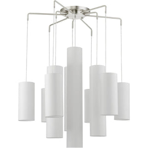 HomeRoots Multi Light Dimmable Chandelier – Modern Cylindrical Design for Stylish Illumination in Any Room 687352