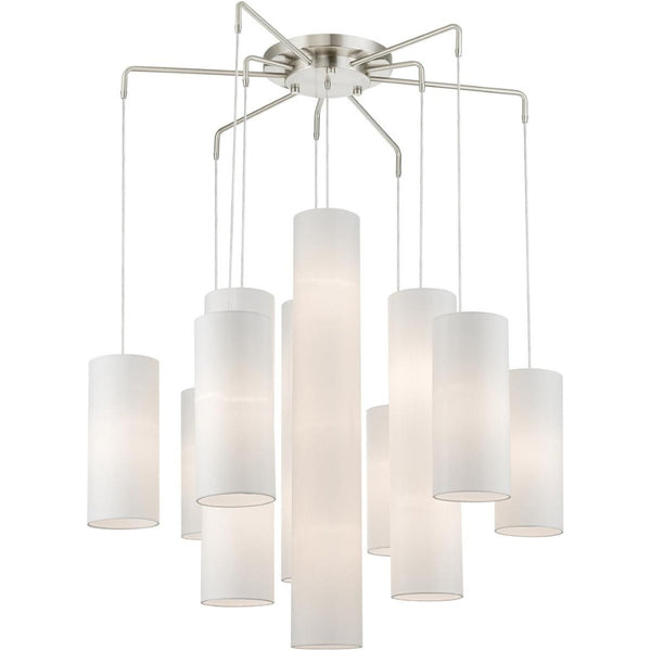 HomeRoots Multi Light Dimmable Chandelier – Modern Cylindrical Design for Stylish Illumination in Any Room 687352
