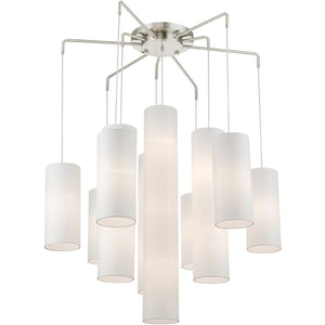 HomeRoots Multi Light Dimmable Chandelier – Modern Cylindrical Design for Stylish Illumination in Any Room 687352
