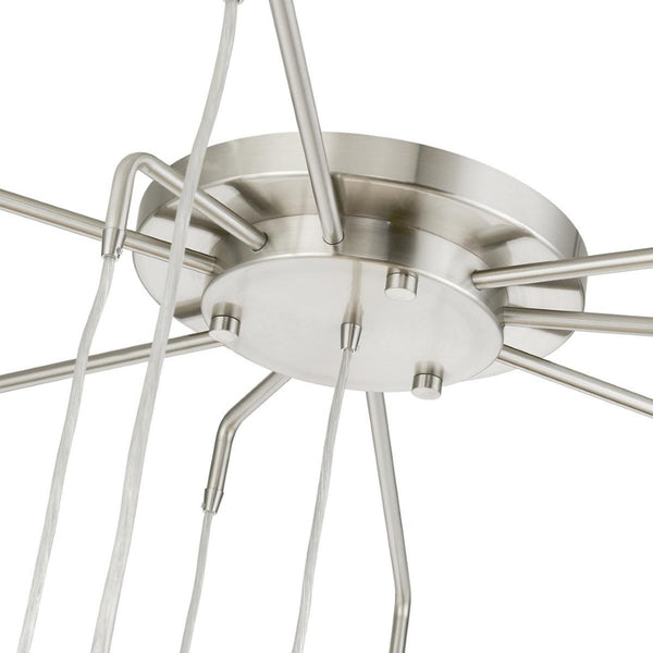 HomeRoots Multi Light Dimmable Chandelier – Modern Cylindrical Design for Stylish Illumination in Any Room 687352