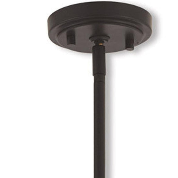 HomeRoots Bronze Five-Light Dimmable Chandelier with Elegant Cylinder Shades for Modern Home Illumination 687353