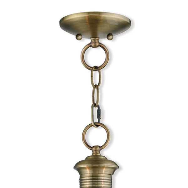 HomeRoots Three Light Dimmable Chandelier with Sleek Cylinder Shades for Modern Home Ambiance & Style 687357