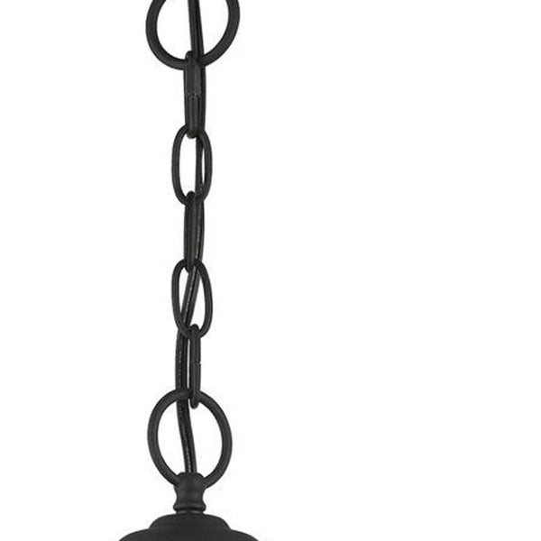 HomeRoots Black Dimmable Three-Light Chandelier with Cylindrical Shades – Modern Elegance for Any Room 687358