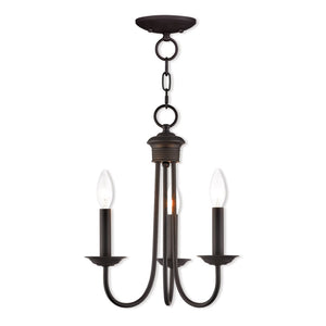 HomeRoots Bronze Three-Light Dimmable Chandelier with Cylinder Shades for Modern Dining & Living Spaces 687359