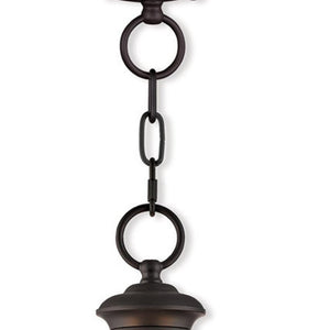 HomeRoots Bronze Three-Light Dimmable Chandelier with Cylinder Shades for Modern Dining & Living Spaces 687359