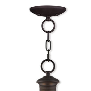 HomeRoots Bronze Three-Light Dimmable Chandelier with Cylinder Shades for Modern Dining & Living Spaces 687359