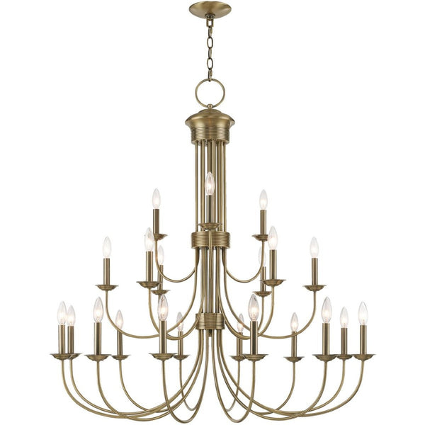 HomeRoots Multi Light Dimmable Chandelier – Modern Steel Fixture for Custom Ambiance in Dining & Entry Spaces 687372