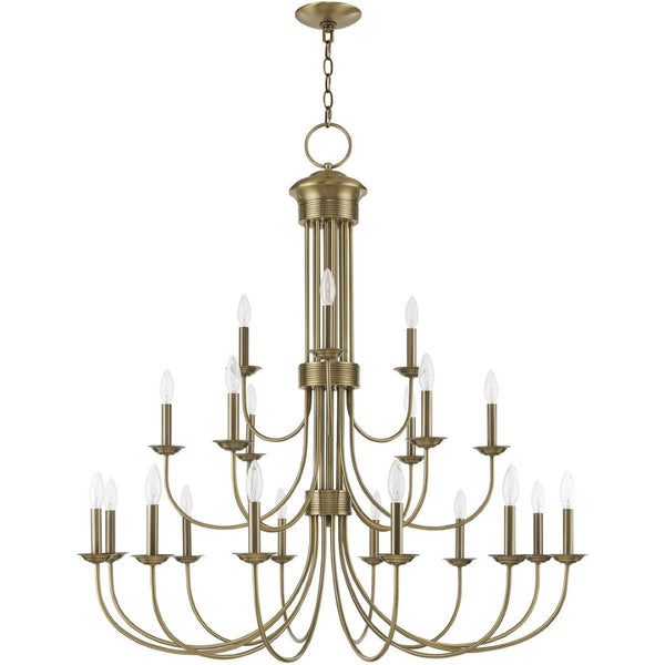 HomeRoots Multi Light Dimmable Chandelier – Modern Steel Fixture for Custom Ambiance in Dining & Entry Spaces 687372