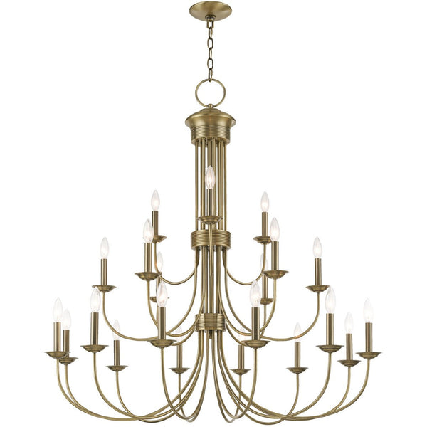 HomeRoots Multi Light Dimmable Chandelier – Modern Steel Fixture for Custom Ambiance in Dining & Entry Spaces 687372