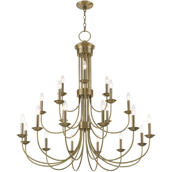 HomeRoots Multi Light Dimmable Chandelier – Modern Steel Fixture for Custom Ambiance in Dining & Entry Spaces 687372