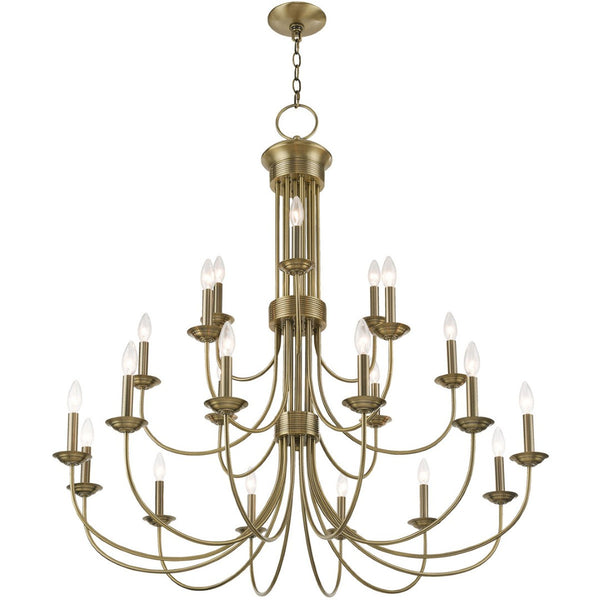 HomeRoots Multi Light Dimmable Chandelier – Modern Steel Fixture for Custom Ambiance in Dining & Entry Spaces 687372