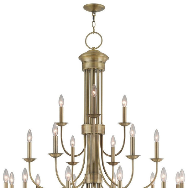 HomeRoots Multi Light Dimmable Chandelier – Modern Steel Fixture for Custom Ambiance in Dining & Entry Spaces 687372