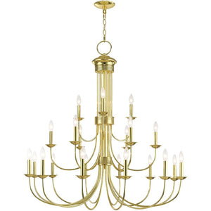 HomeRoots Multi Light Dimmable Chandelier - Modern Cylinder Shades for Versatile Home Lighting & Ambiance 687373