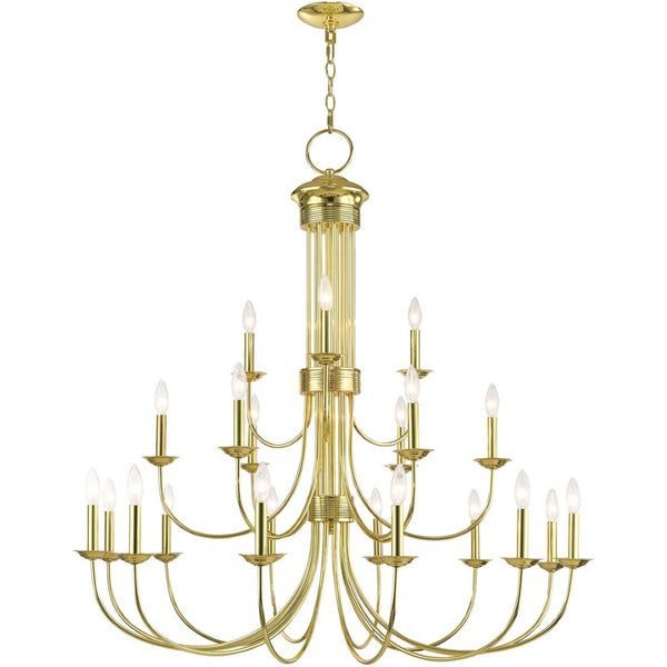 HomeRoots Multi Light Dimmable Chandelier - Modern Cylinder Shades for Versatile Home Lighting & Ambiance 687373