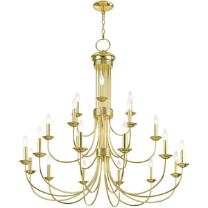 HomeRoots Multi Light Dimmable Chandelier - Modern Cylinder Shades for Versatile Home Lighting & Ambiance 687373