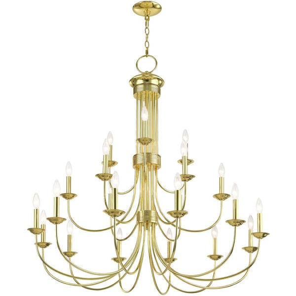 HomeRoots Multi Light Dimmable Chandelier - Modern Cylinder Shades for Versatile Home Lighting & Ambiance 687373