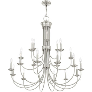 HomeRoots Multi Light Dimmable Chandelier - Modern Cylinder Shades, Adjustable Ambiance for Any Room Decor 687375