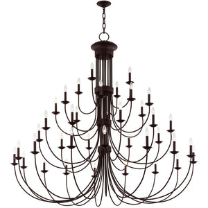 HomeRoots Bronze Dimmable Multi-Light Chandelier - Elegant Cylindrical Design for Versatile Home Lighting 687376