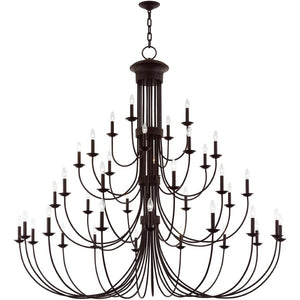 HomeRoots Bronze Dimmable Multi-Light Chandelier - Elegant Cylindrical Design for Versatile Home Lighting 687376