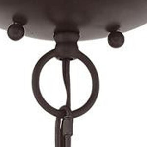 HomeRoots Bronze Three-Light Dimmable Chandelier with Unique Cylinder Shades for Elegant Home Illumination 687378