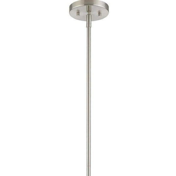 HomeRoots Dimmable Chandelier with Contemporary Steel Shades – Perfect for Dining, Entryways, and Bedrooms! 687386