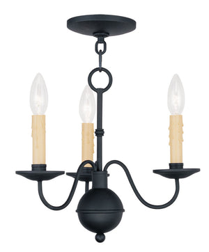 HomeRoots Black Modern Three-Light Dimmable Chandelier with Cylinder Shades for Stylish Ambient Lighting 687412