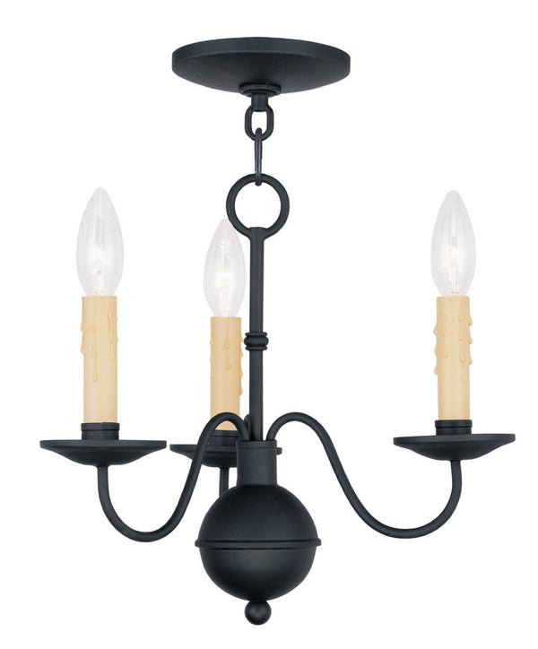 HomeRoots Black Modern Three-Light Dimmable Chandelier with Cylinder Shades for Stylish Ambient Lighting 687412