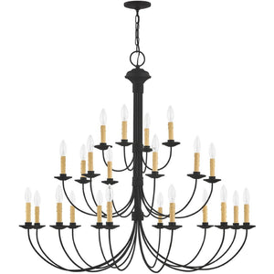 HomeRoots Black Multi-Light Dimmable Chandelier with Cylinder Shades for Modern Elegance and Flexible Lighting 687417