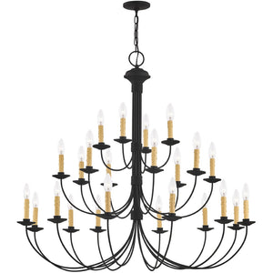 HomeRoots Black Multi-Light Dimmable Chandelier with Cylinder Shades for Modern Elegance and Flexible Lighting 687417