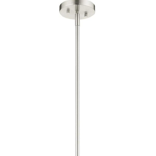 HomeRoots Three Light Dimmable Chandelier with Sleek Cylinder Shades for Modern Ambiance in Any Room 687418