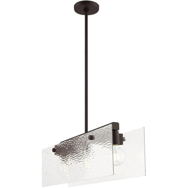 HomeRoots Bronze Three-Light Dimmable Chandelier with Unique Cylinder Shades for Warm, Inviting Illumination 687421