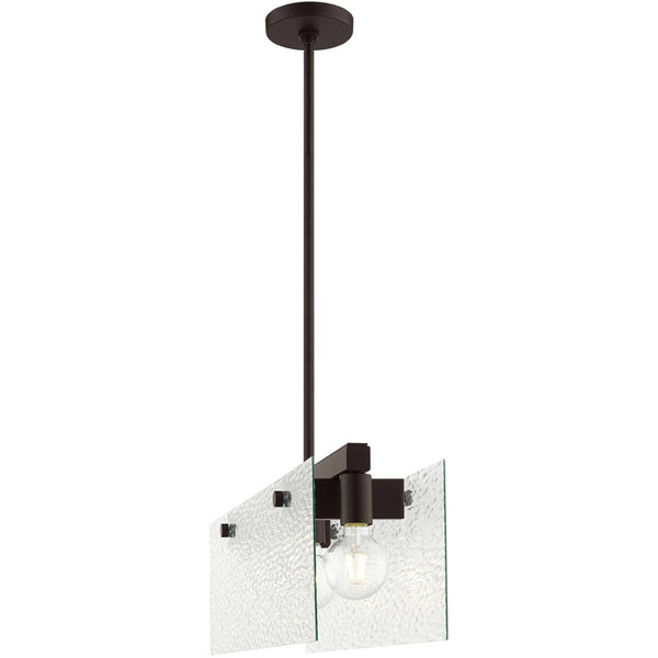 HomeRoots Bronze Three-Light Dimmable Chandelier with Unique Cylinder Shades for Warm, Inviting Illumination 687421