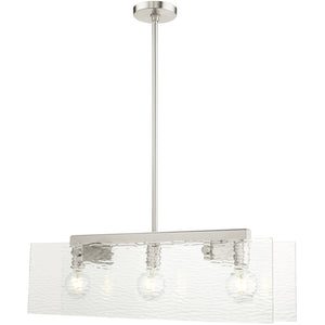 HomeRoots Three Light Dimmable Chandelier – Modern Cylinder Shades for Stylish Illumination & Versatile Placement 687422