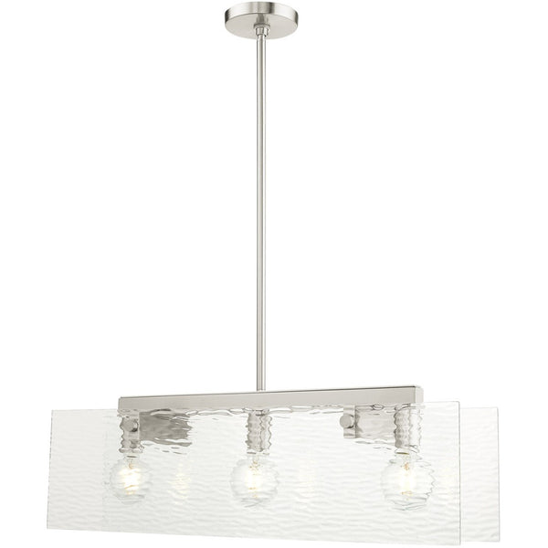 HomeRoots Three Light Dimmable Chandelier – Modern Cylinder Shades for Stylish Illumination & Versatile Placement 687422