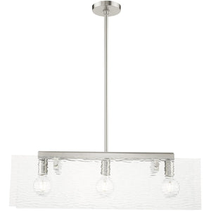 HomeRoots Three Light Dimmable Chandelier – Modern Cylinder Shades for Stylish Illumination & Versatile Placement 687422