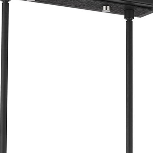 HomeRoots Eight Light Dimmable Chandelier - Modern Elegance with Cylinder Shades for Warm, Ambient Illumination 687425