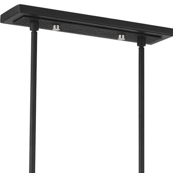 HomeRoots Eight Light Dimmable Chandelier - Modern Elegance with Cylinder Shades for Warm, Ambient Illumination 687425