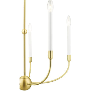 HomeRoots Five Light Dimmable Chandelier with Sleek Steel Shades - Modern Ambiance for Any Room Decor 687429