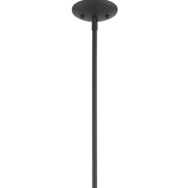 HomeRoots Five Light Dimmable Chandelier - Elegant Cylinder Shades for Modern Spaces, Perfect Ambiance & Style 687435