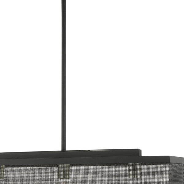 HomeRoots Three Light Dimmable Chandelier - Modern Cylindrical Design for Stylish Spaces & Adjustable Ambiance 687440